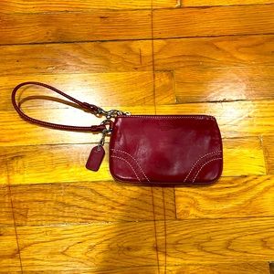 Coach Wristlet in Red